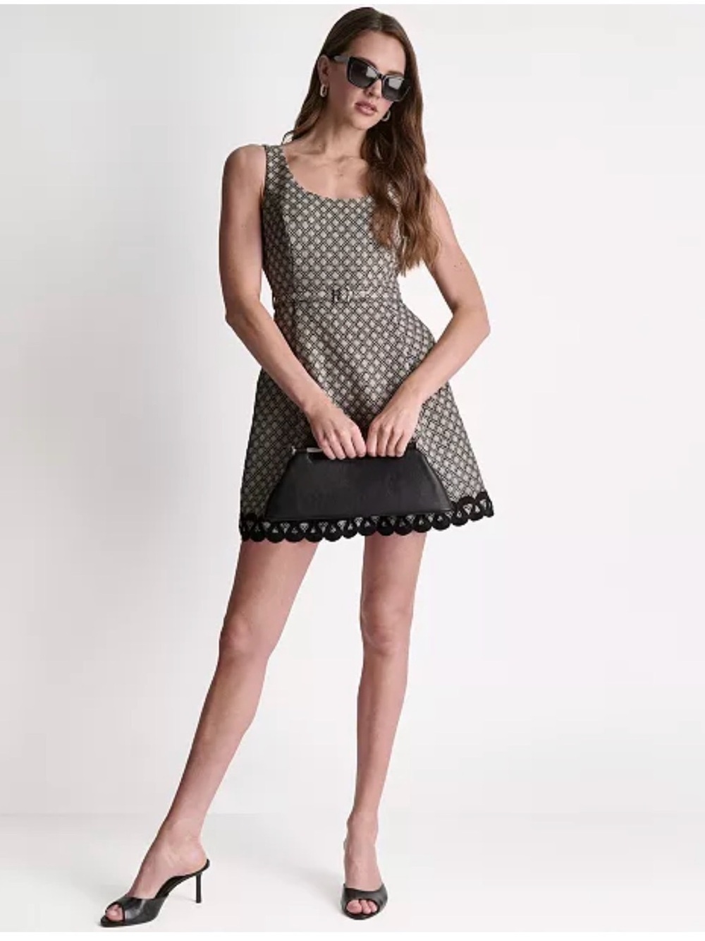 BCBG Women's Scoop Neck Mini Dress NWT